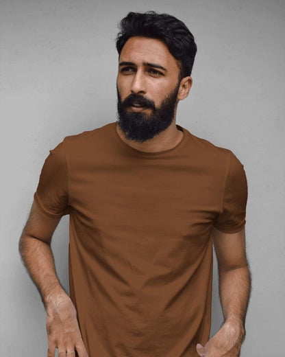 Solid - Men's Classic Round Neck T Shirt - Bindaas Store