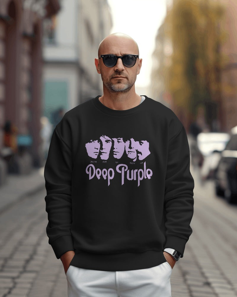 Deep Purple Sweatshirt - Premium Fabric & Regular Fit