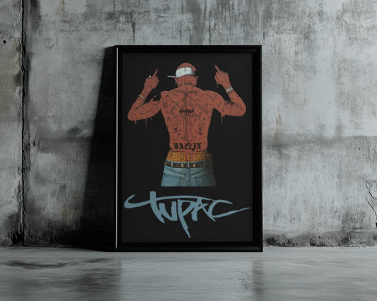 2Pac Shakur Rap Poster - Framed/ Unframed