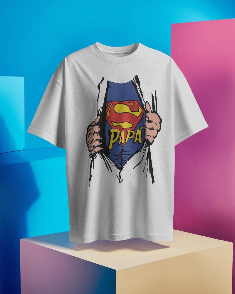 Papa - Unisex Oversized T Shirt - Bindaas Store