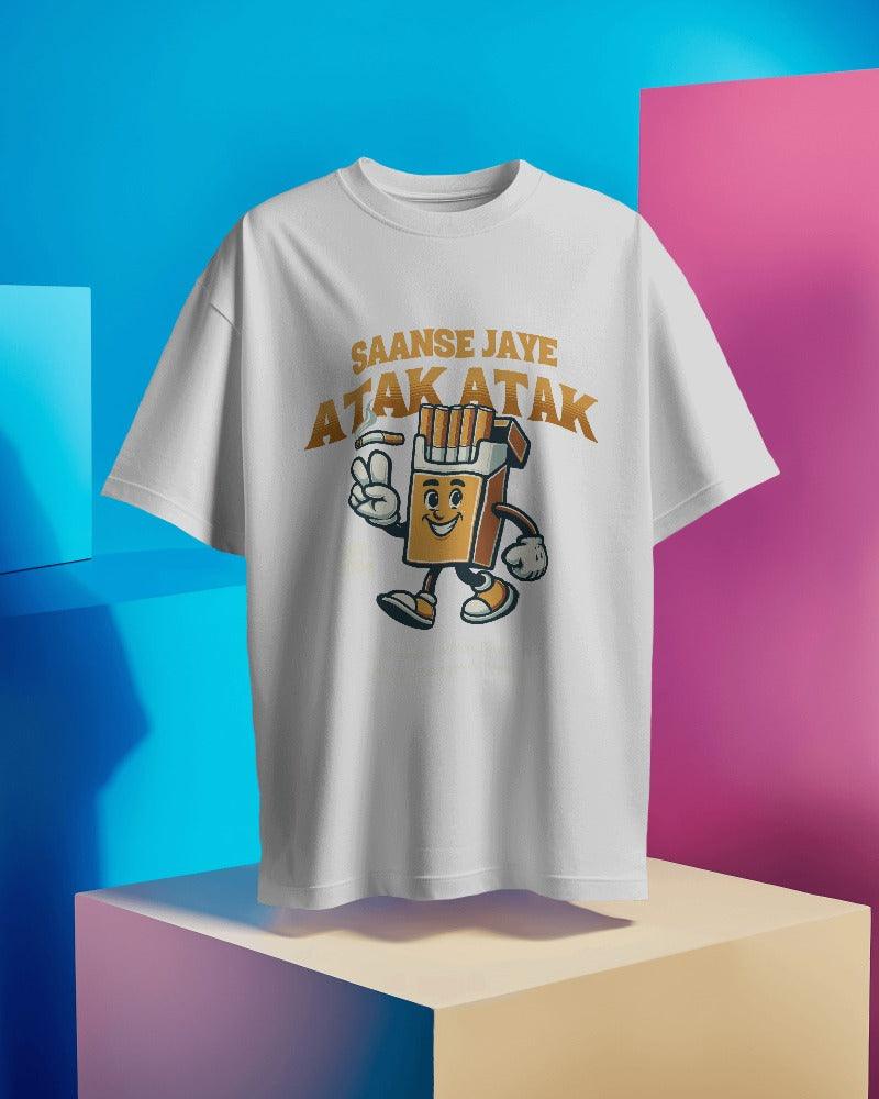 Saanse Jaye Atak Atak - Unisex Oversized T Shirt - Bindaas Store