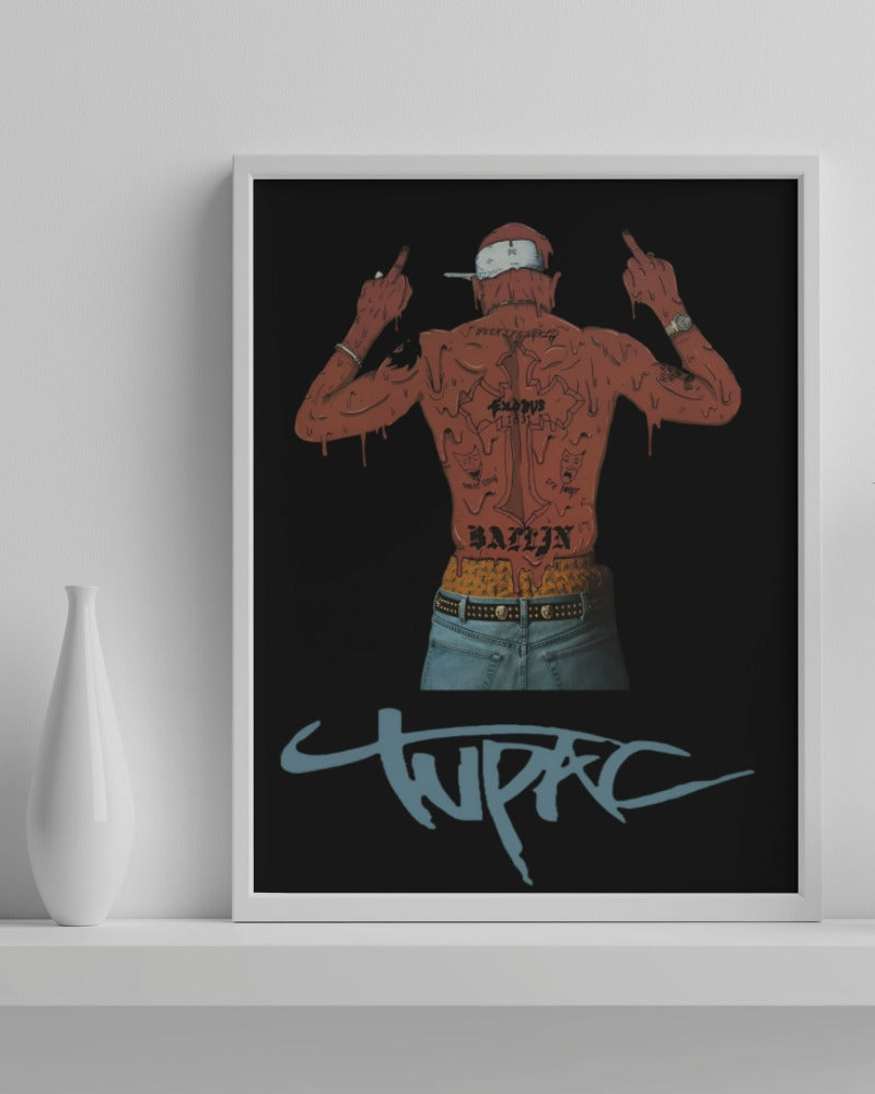 2Pac Shakur Rap Poster - Framed/ Unframed