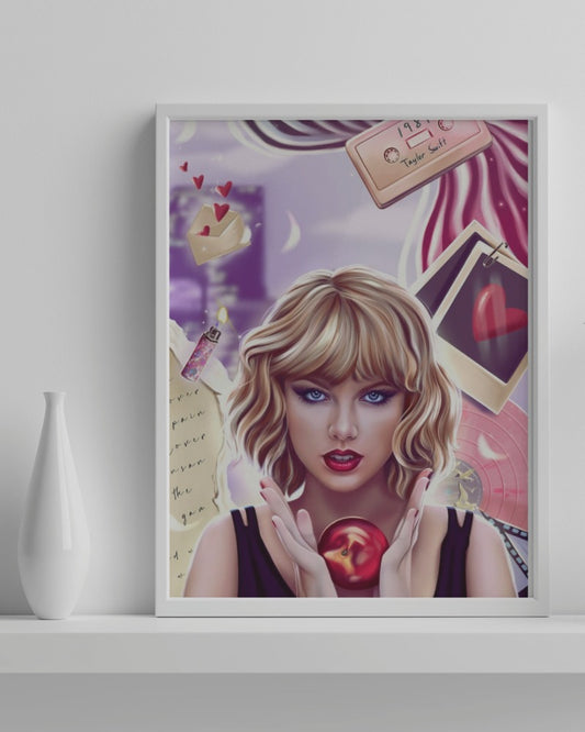 Taylor Swift AI Anime Poster - Framed/ Unframed