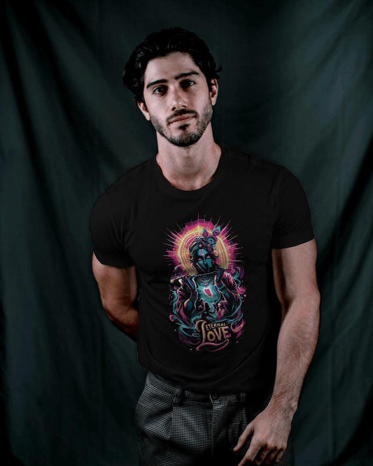 Lord Krishna Eternal Love - Men's Classic T Shirt - Bindaas Store