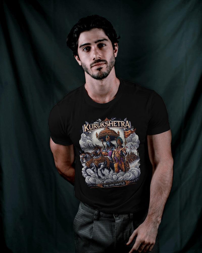 Lord Krishna Kurukshetra - Men's Classic T Shirt - Bindaas Store