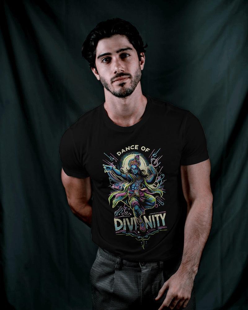 Krishna Dance of Divinity - Men's Classic T Shirt - Bindaas Store