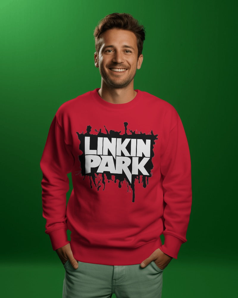 Linkin Park Red Sweatshirt - Premium Fabric & Regular Fit