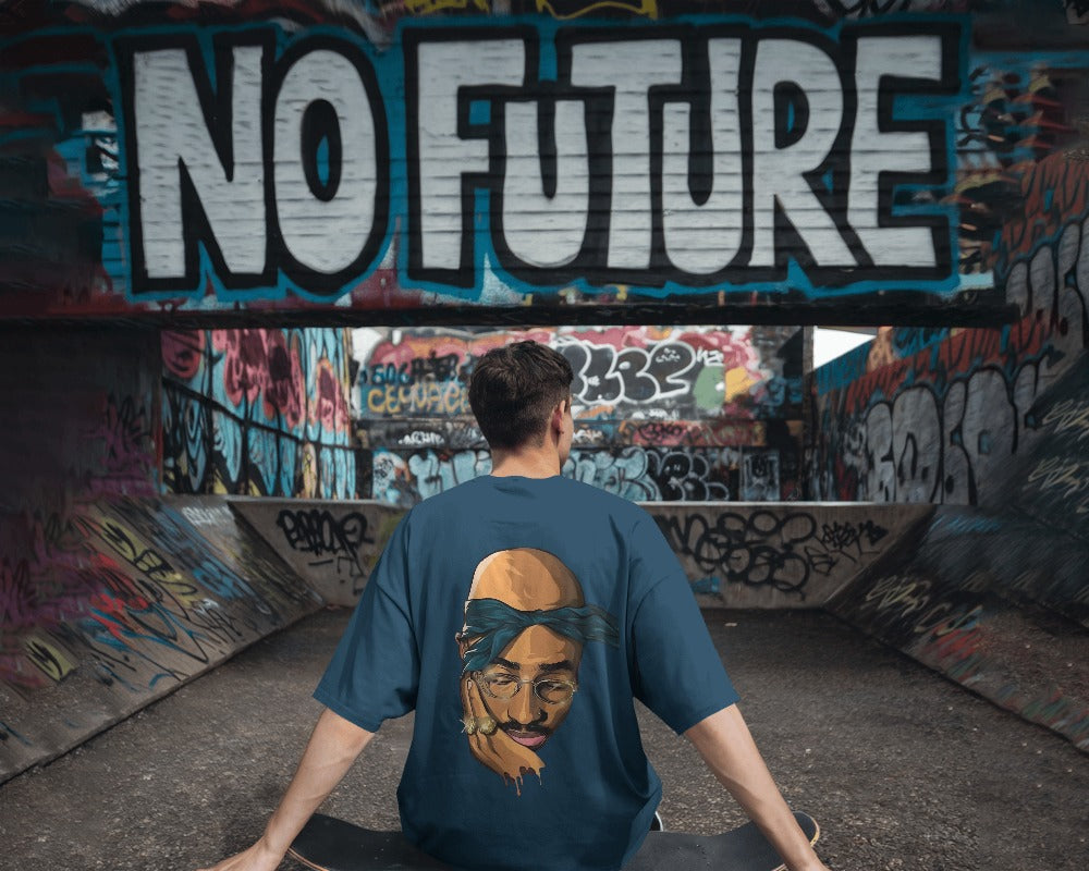 Tupac Shakur Oversized T Shirt - Front & Back Print