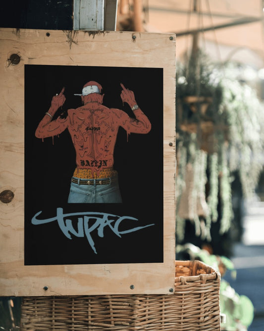 2Pac Shakur Rap Poster - Framed/ Unframed