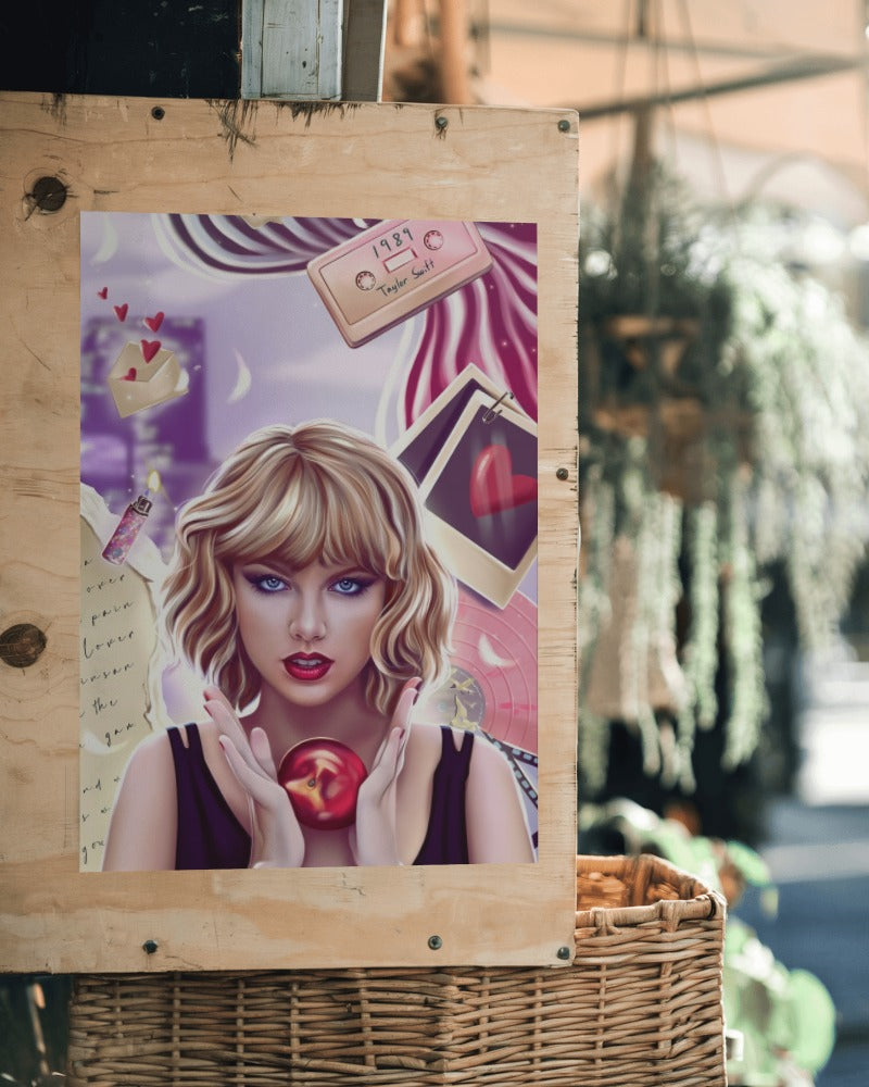 Taylor Swift AI Anime Poster - Framed/ Unframed