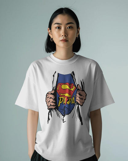 Papa - Unisex Oversized T Shirt - Bindaas Store