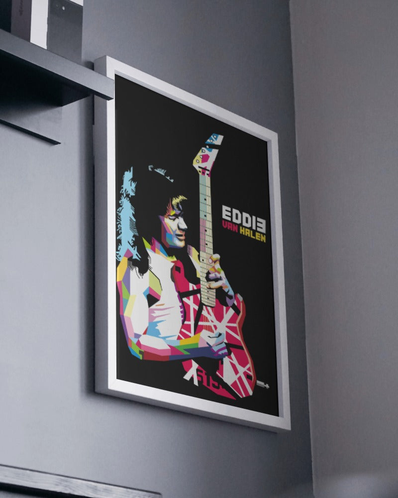 Van Halen Guitarist Poster - Framed/ Unframed