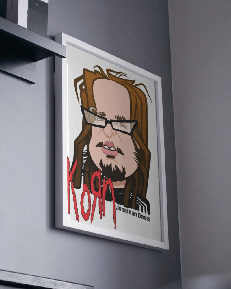 Korn Jonathan Davis Poster - Framed/ Unframed