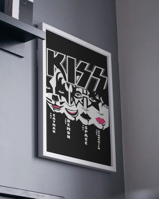 Kiss Metal Band Poster - Framed/ Unframed