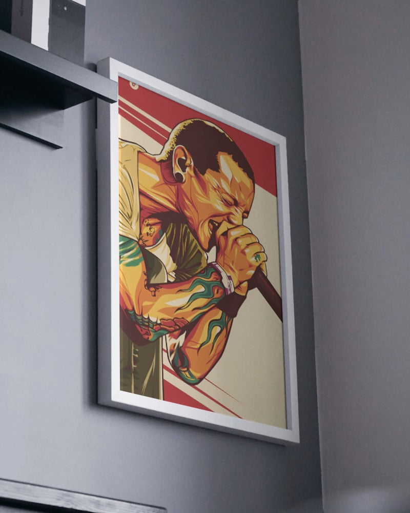 Chester Bennington Poster with Frame option