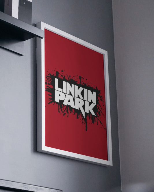 Linkin Park Red Theme Poster with Frame option