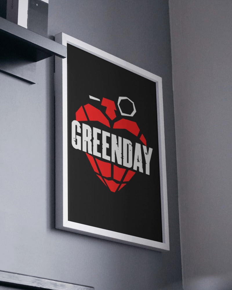 Green Day Poster - Framed/ Unframed