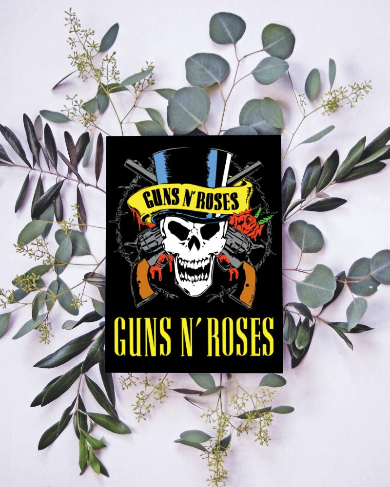 Guns and Roses Poster - Framed/ Unframed