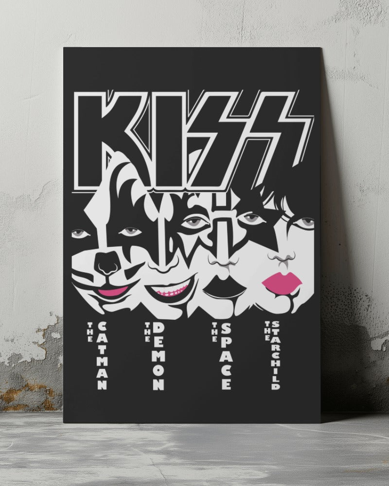 Kiss Metal Band Poster - Framed/ Unframed