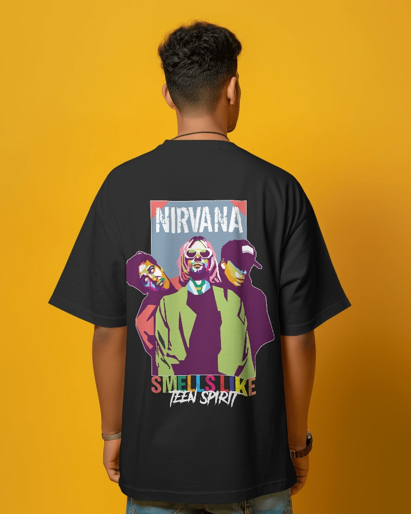 Nirvana Oversized T Shirt - Front & Back Print