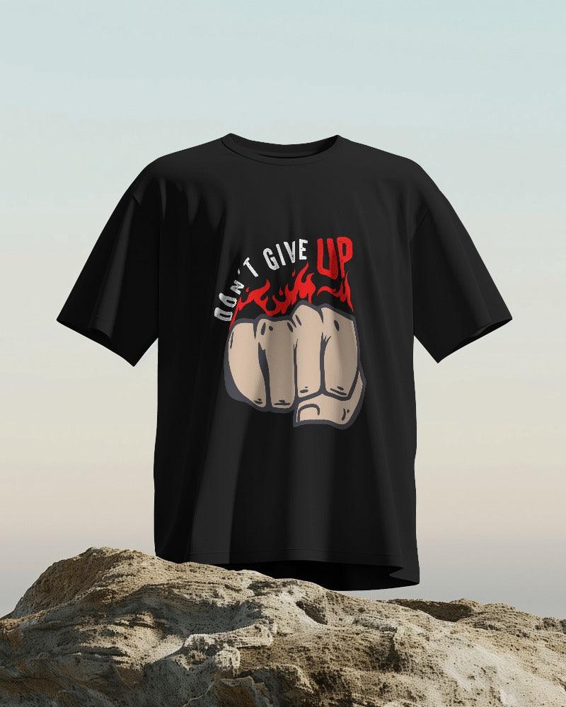 Don't Give Up - Unisex Oversized T Shirt - Bindaas Store