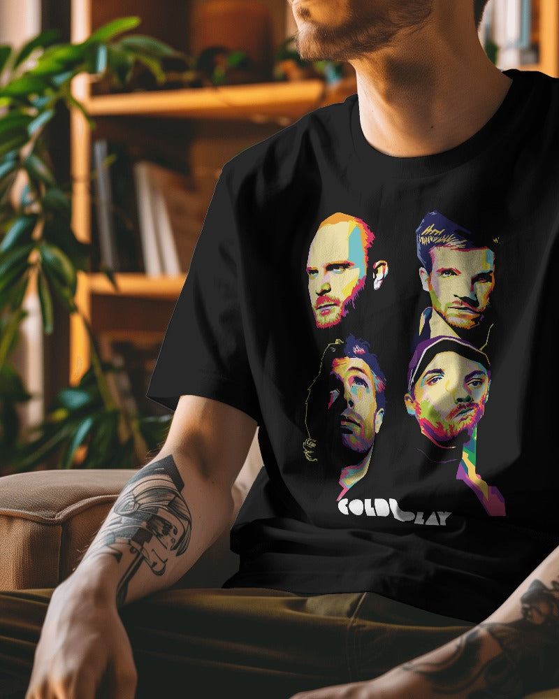 Coldplay Band Oversized T Shirt