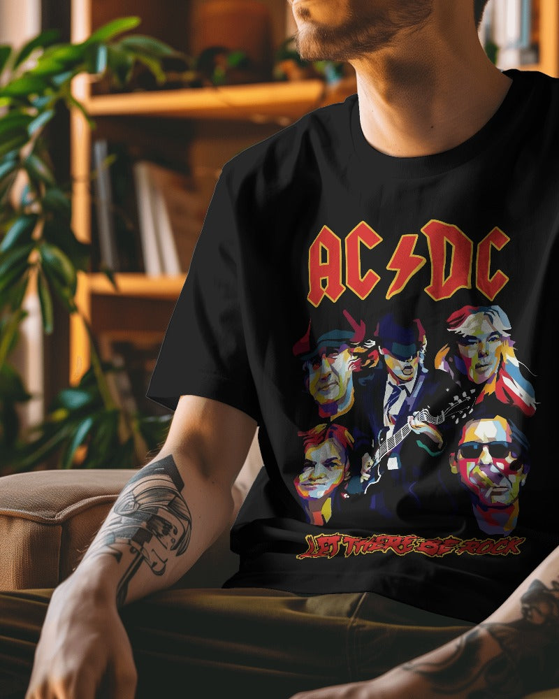 AC DC Band Oversized T Shirt