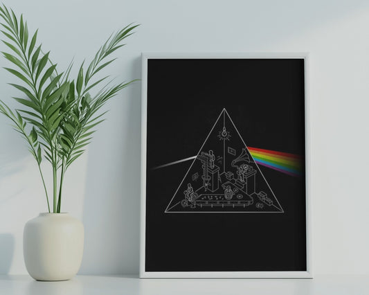 Pink Floyd Dark Side of the Moon Poster - Framed/ Unframed