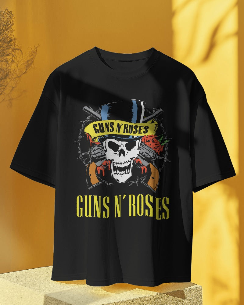 Guns and Roses Oversized T Shirt