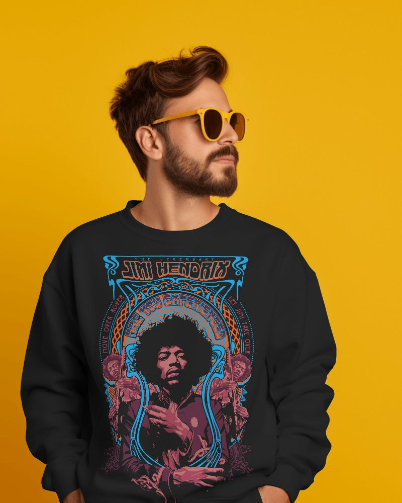 Jimi Hendrix Are you Experienced Sweatshirt - Premium Fabric & Regular Fit