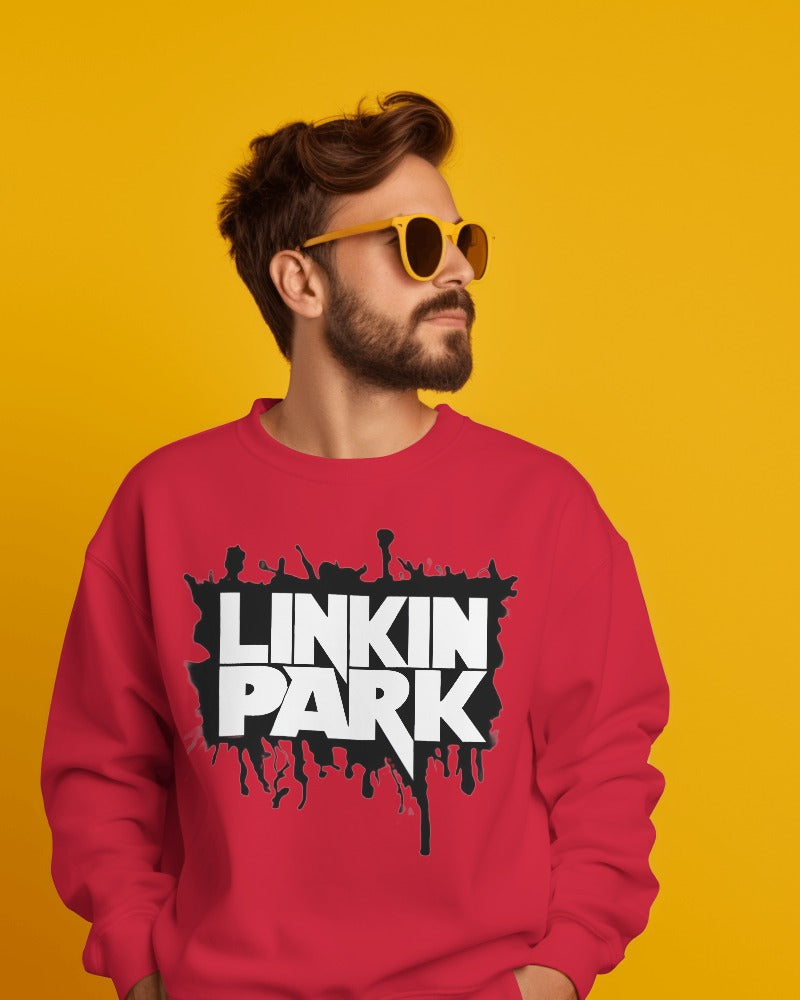 Linkin Park Red Sweatshirt - Premium Fabric & Regular Fit