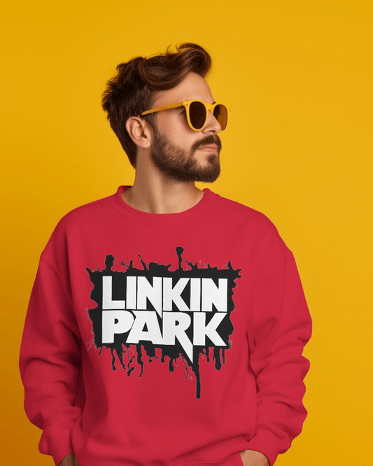 Linkin Park Red Sweatshirt - Premium Fabric & Regular Fit