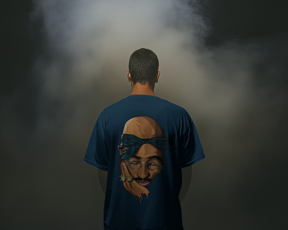 Tupac Shakur Oversized T Shirt - Front & Back Print