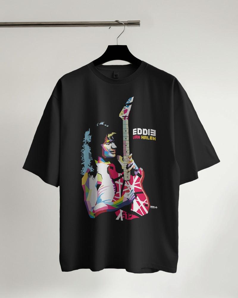 Van Halen Guitar Oversized T Shirt - Bindaas Store