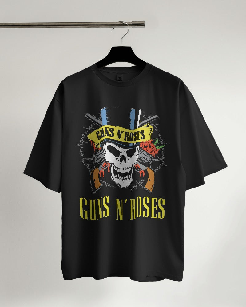 Guns and Roses Oversized T Shirt