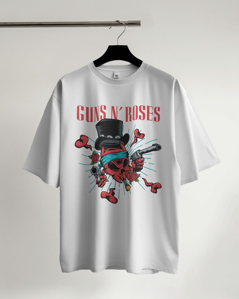 Guns and Roses Oversized T Shirt