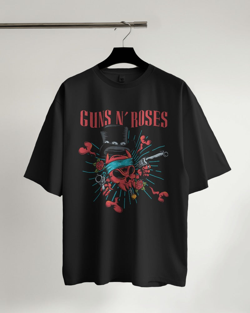 Guns and Roses Oversized T Shirt