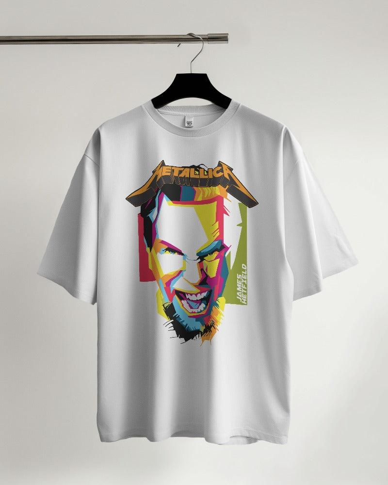 James Hetfield (Metallica) Oversized T Shirt - Bindaas Store