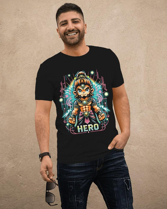 Lord Hanuman The Hero - Men's Classic T Shirt - Bindaas Store