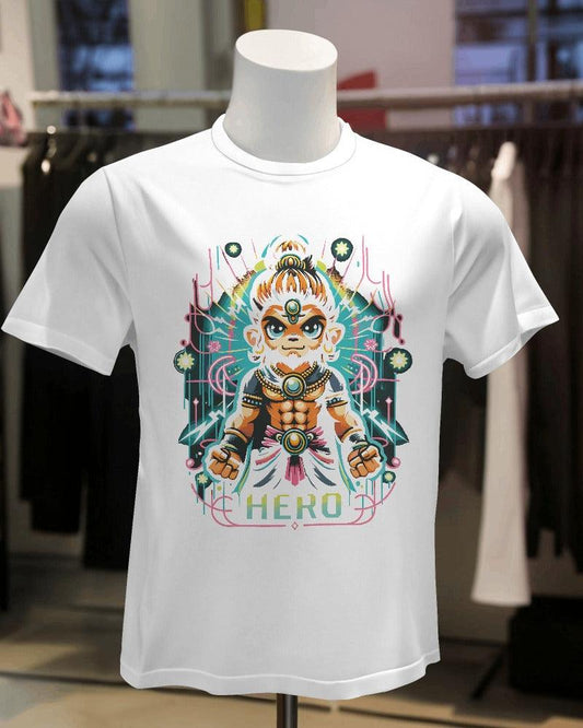 Lord Hanuman The Hero - Men's Classic T Shirt - Bindaas Store